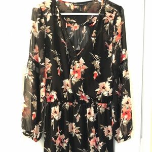 Floral and lace WHBM dress